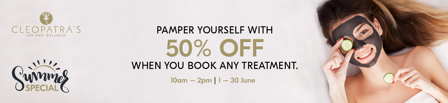 Whcs Cleopatra's June Offer Whats On Page Banner