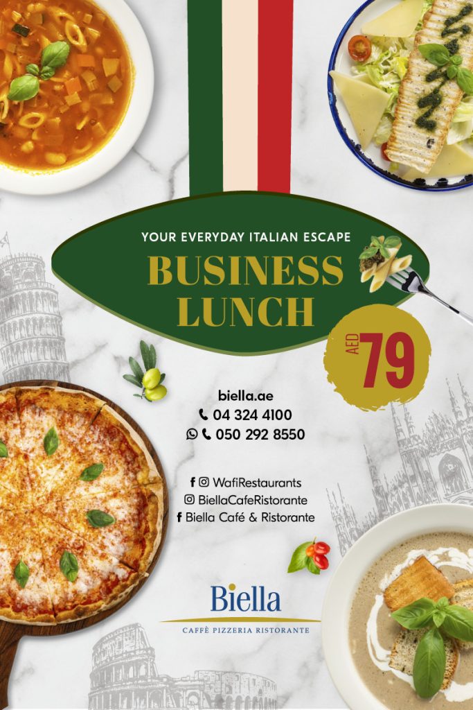 Biella Business Lunch Offer Digital Newsletter